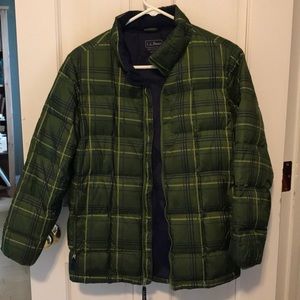 LL Bean Boys puffer coat. Size L (14-16)